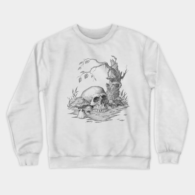 Autumn Skull Crewneck Sweatshirt by Paul_Abrams